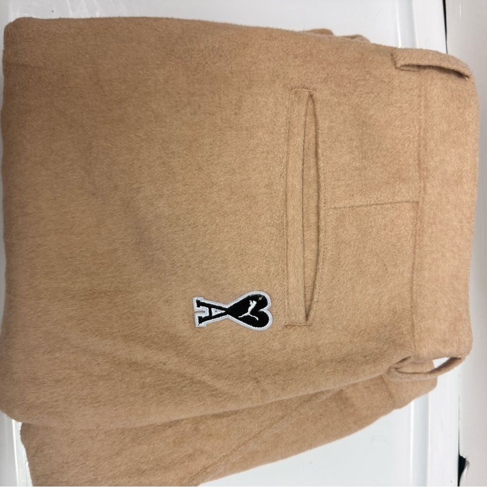 AMI X Puma Camel Wool-Blend Chinos - Picture 2 of 5